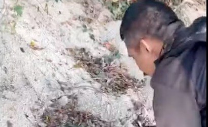 Vídeo: PM desenterra mais de 4 mil pedras de crack 