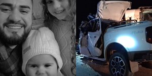 Pai e duas filhas morrem em acidente na BR-414; caminhoneiro foge