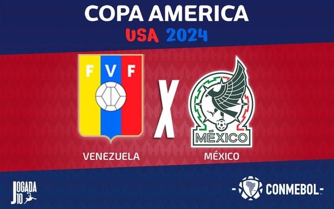 Venezuela e México brigam pela liderança do Grupo C da Copa América.