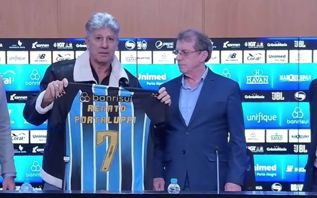 Renato Gaúcho é apresentado pelo Grêmio