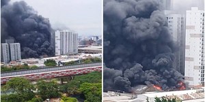 SP: bombeiros controlaram incêndio de grandes proporções no Brás