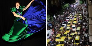 Fã mostra trânsito caótico após show da Lady Gaga no RJ