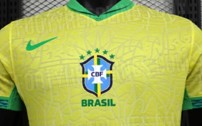 Site vaza uniforme da Seleção para 2024, que deve ter escudo no