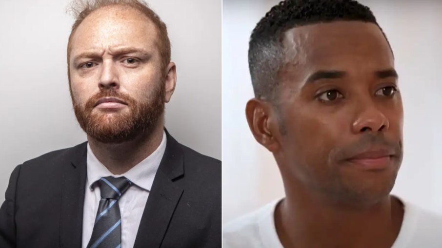 Hacker Walter Delgatti (E) e Robinho (D)