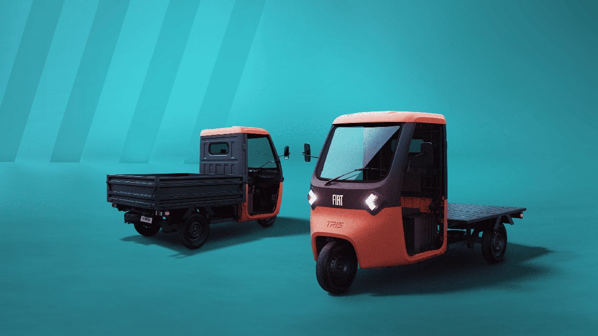 TRIS é o primeiro veículo elétrico de três rodas da FIAT TRIS é o primeiro veículo elétrico de três rodas da FIAT