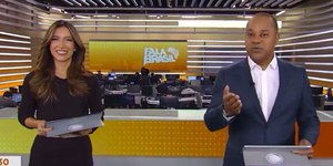 Luiz Monteiro estreia no Fala Brasil com irmã de Patrícia Poeta
