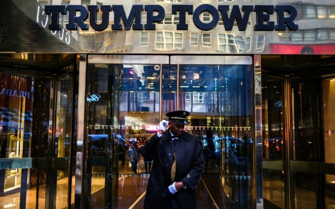 Entrada da Trump Tower, em Nova York, em 12 de novembro de 2024