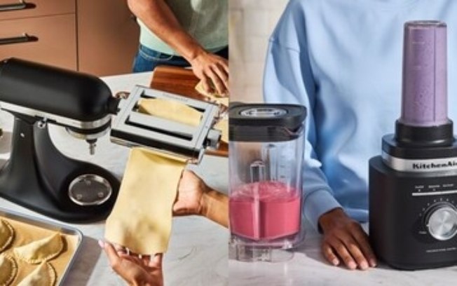 Novos acessórios KitchenAid: marca amplia versatilidade de batedeiras e liquidificadores