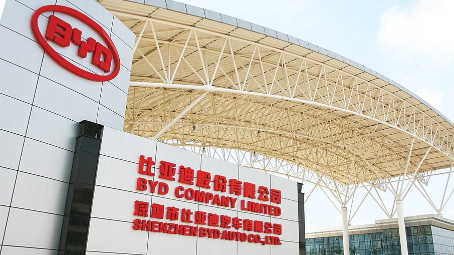 Fábrica da BYD em Shenzhen, na China