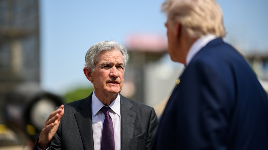 Jerome Powell e Donald Trump