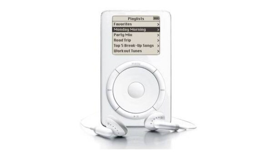 Primeiro iPod foi lançado em 2001 com 5 GB de espaço. A Apple ainda vende o iPod Classic, com interface parecida com a do original e 160 GB de capacidade