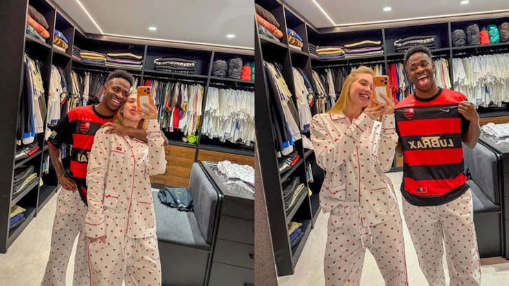 Virginia combina pijama com Vini Jr., mas o atleta impõe condição