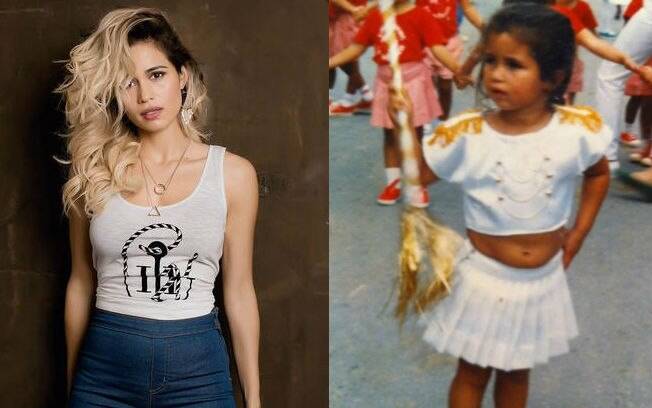 Antes e depois das celebridades: Nanda Costa quando era criança