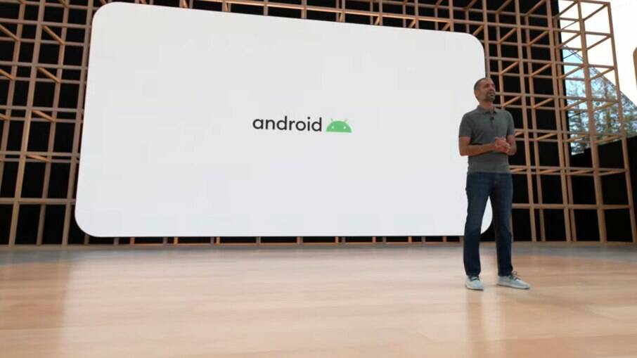 Apresentação do Android 13 durante o Google I/O