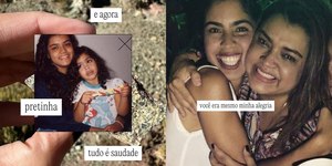 Bela Gil faz homenagem tocante para a irmã, Preta Gil: "Saudade"