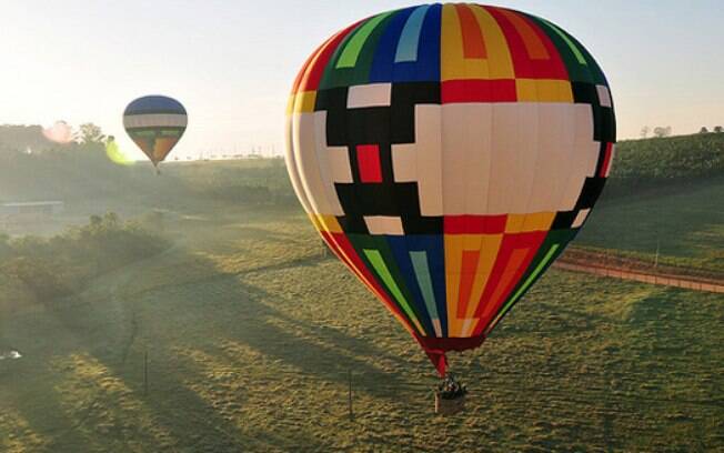 Em Boituva, é possível fazer passeios de balão que duram 40 minutos e proporcionam ao viajante uma vista incrível