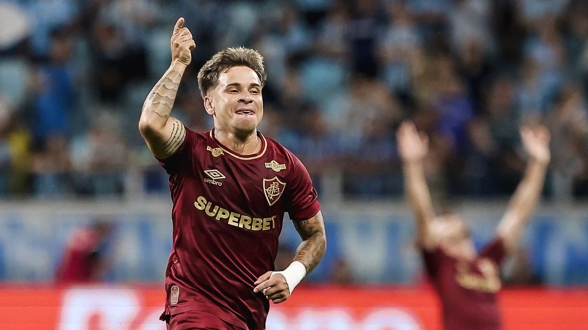 Soteldo comemora gol marcado contra o Grêmio