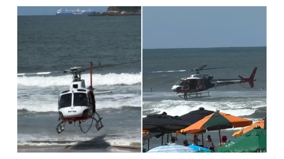 VÍDEO: guarda-vidas resgatam família em praia do Guarujá VÍDEO: guarda-vidas resgatam família em praia do Guarujá