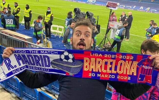 Cartolouco volta ao Santiago Bernabéu e presencia baile do Barcelona sobre o Real Madrid