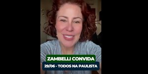 Foragida, Zambelli reaparece em vídeo chamando para ato em SP