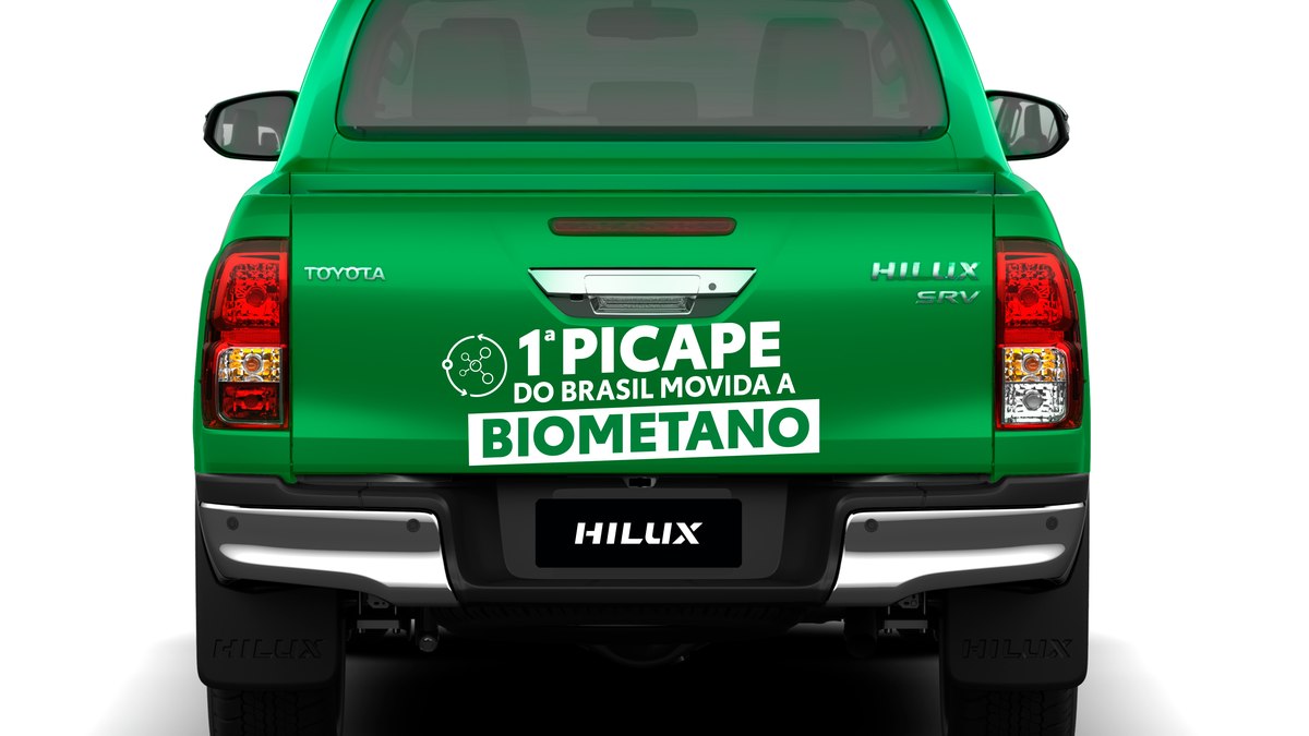 Toyota Hilux movida a biometano Toyota Hilux movida a biometano