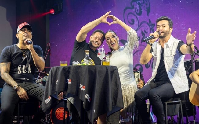 Carol Peres celebra 40 anos ao som de Rick e Rangel