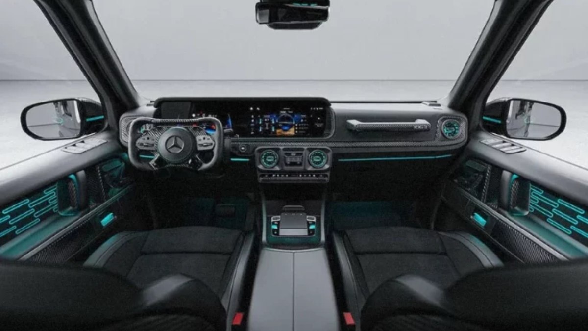 Interior da Mercedes Classe G que homenageia Lewis Hamilton