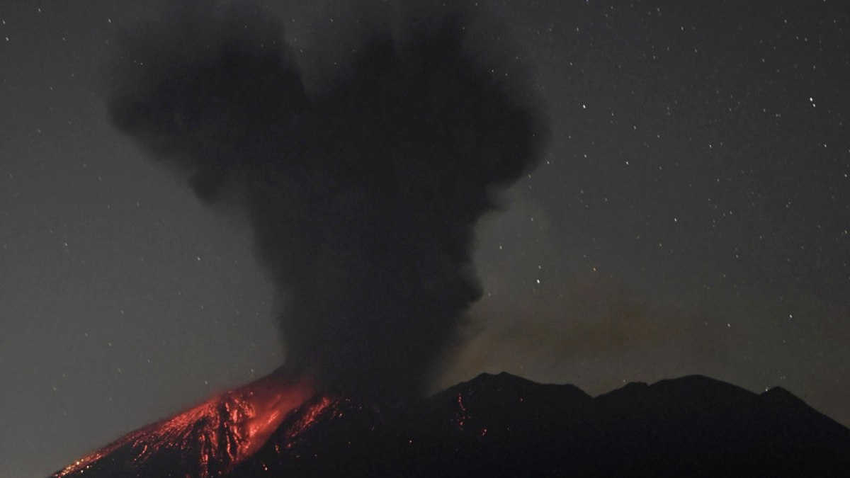 Vulcão Sakurajima, Japão Vulcão Sakurajima, Japão