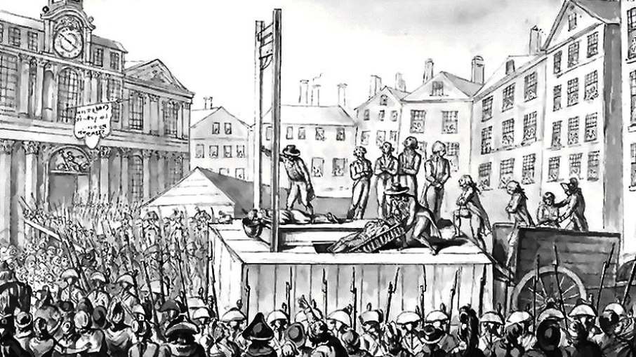 Execuções durante o período do Terror, fase da Revolução Francesa Execuções durante o período do Terror, fase da Revolução Francesa