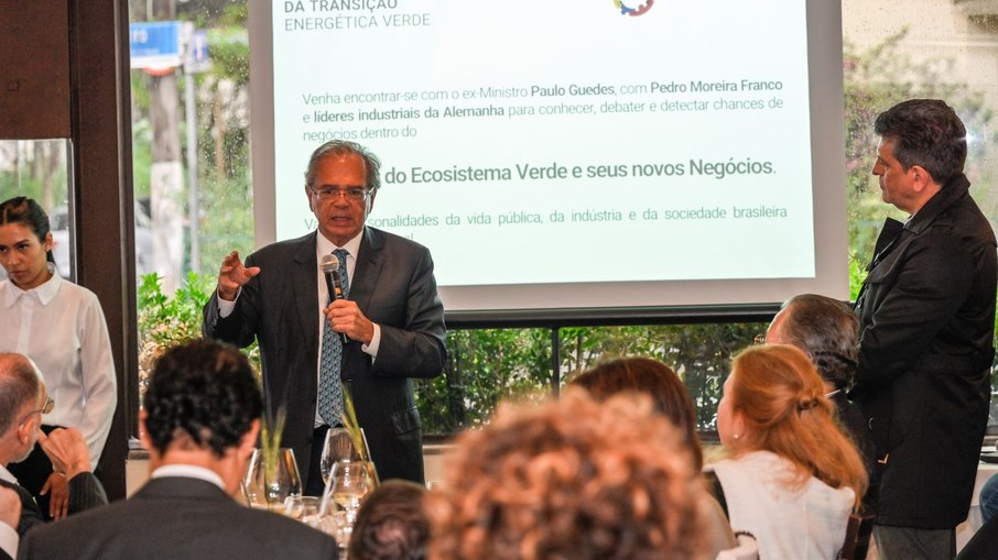 Paulo Guedes prendeu a atenção dos participantes do almoço