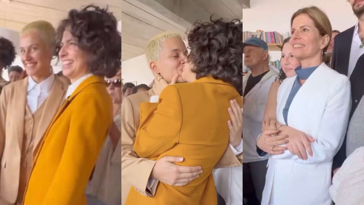 Julia Anquier e Maria Beraldo se casam; mãe da noiva, Debora Bloch esteve na cerimônia Julia Anquier e Maria Beraldo se casam; mãe da noiva, Debora Bloch esteve na cerimônia