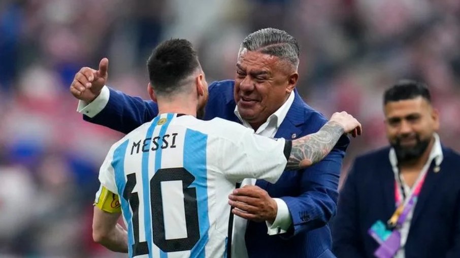 Messi e o presidente da AFA