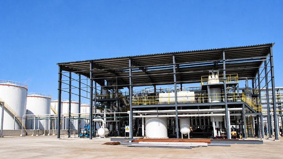 Estação de tratamento dos blocos de gordura