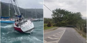 Ventania provoca morte e estragos no litoral de SP; veja vídeos