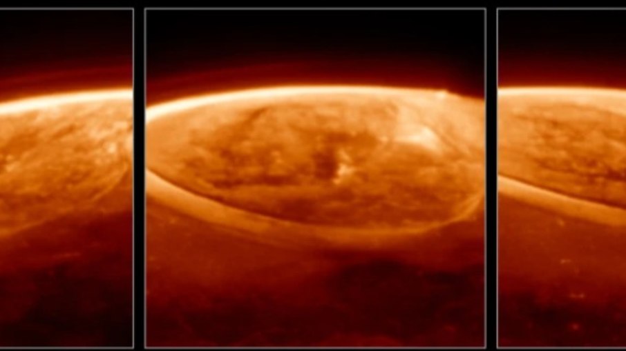 Telescópio Webb revela auroras brilhantes em Júpiter Telescópio Webb revela auroras brilhantes em Júpiter
