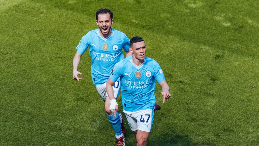 Foden marcou dois gols contra os Hammers