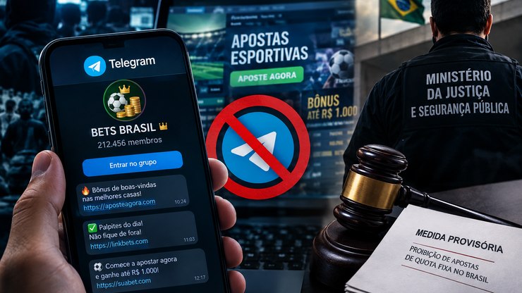 Governo bloqueia rede de bets com 212 mil membros no Telegram