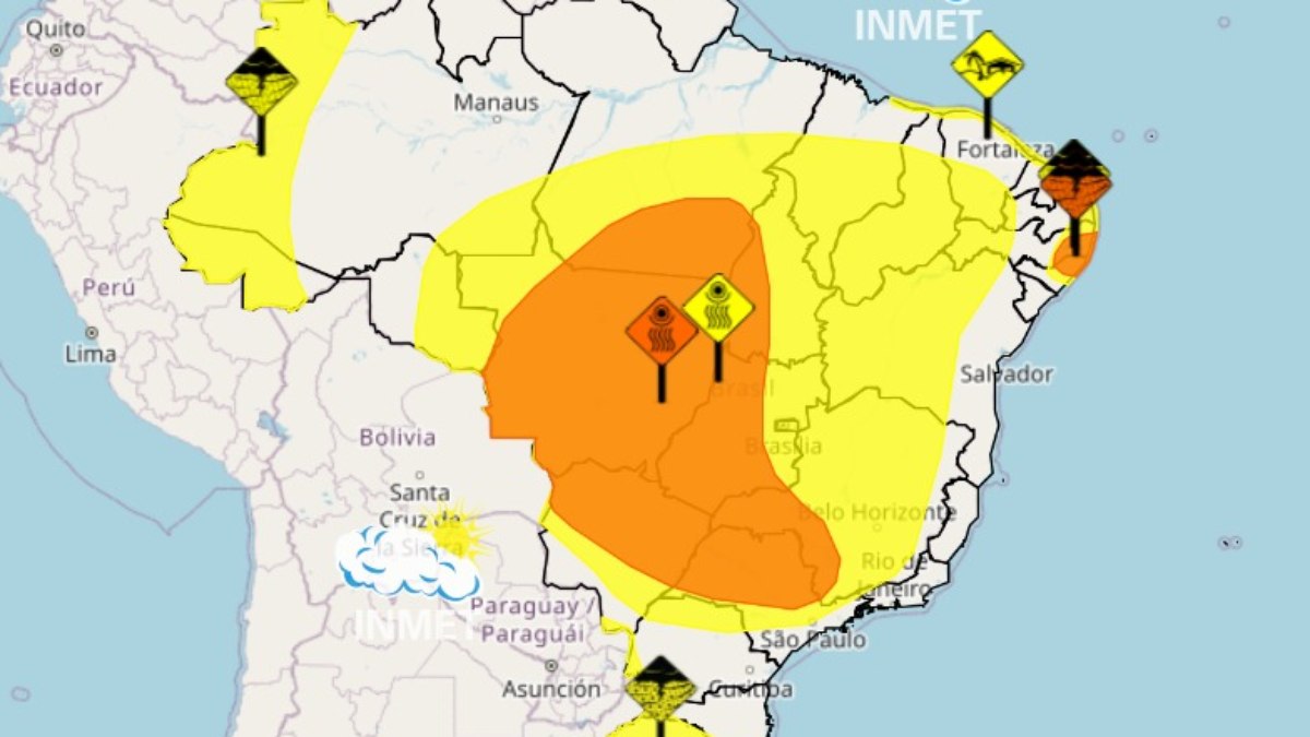 Frente fria muda o tempo e coloca o Brasil em alerta total Frente fria muda o tempo e coloca o Brasil em alerta total
