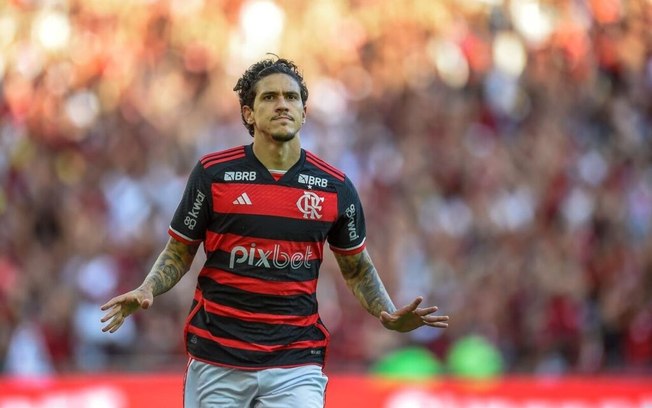 Pedro em campo pelo Flamengo