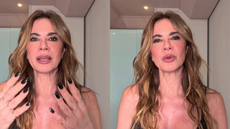 Luciana Guimenez se diverte fazendo vídeo