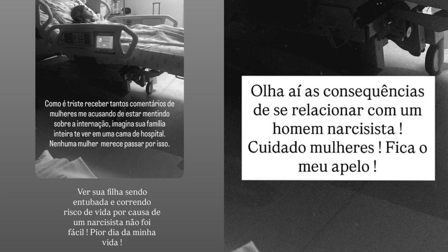 Mãe de Vivi Wanderley criticou Juliano Floss em posts no Instagram 