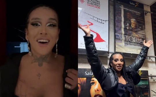 Linn assiste à "Vitória" após internação e celebra: "Super feliz"