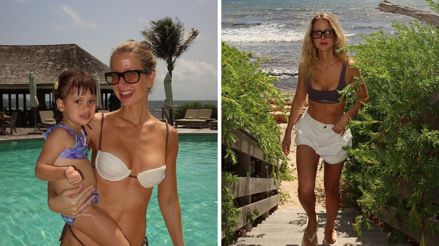 Gabriela Prioli curte St. Barths com marido e filha nas férias Gabriela Prioli curte St. Barths com marido e filha nas férias