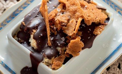 Receita de pavê de chocolate com sablé com sabor de infância