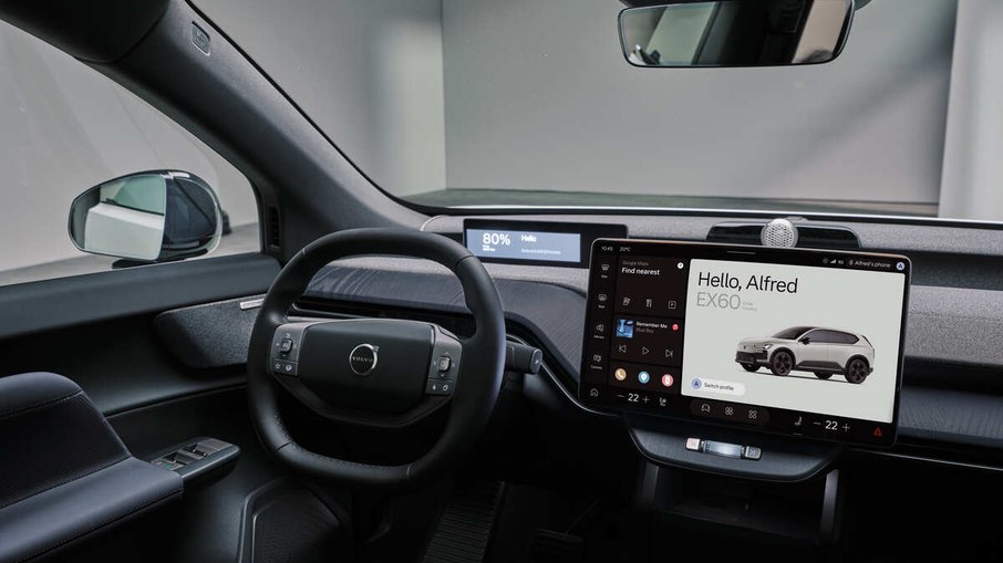 Interior do Volvo EX60