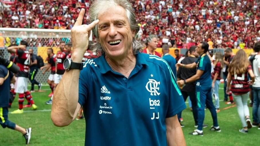 Jorge Jesus marcou história no Flamengo em apenas um ano