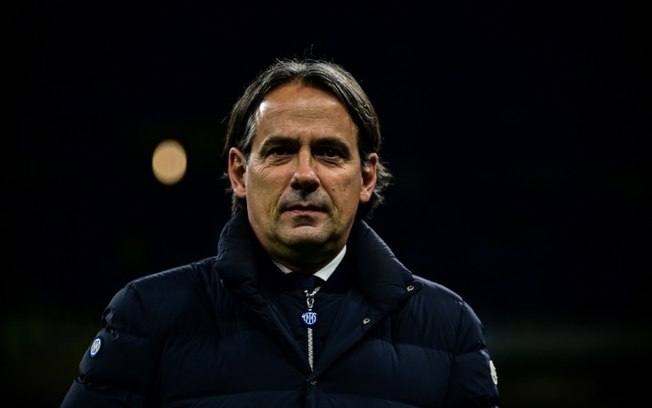 O técnico da Inter de Milão, Simone Inzaghi