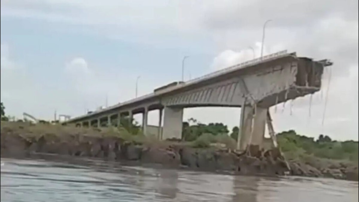 Ponte entre Tocantins e Maranhão caiu e derrubou 3 caminhões