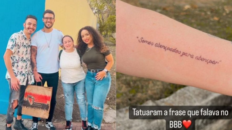 Fã tatuou frases de Rodrigo Mussi