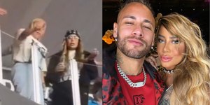 Irmã de Neymar é xingada por torcida rival durante jogo do Santos